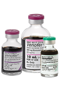 Venofer® (iron sucrose injection USP) Vial